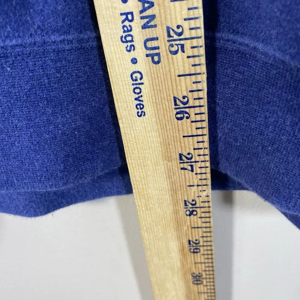 PETER MILLAR Pullover Men XL Blue Interlock 1/4 Zip Long Sleeve Sweater MF13K36